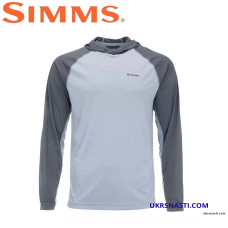 Худи Simms BugStopper SolarFlex Hoody Steel Blue размер L